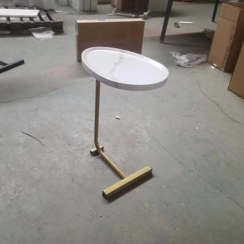 C-shaped Side Table, C Shaped End Table, Side Table for Couch and Bed, Small Side Table