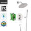 Système de robinet de douche avec douchette à main et pomme de douche à effet pluie de 8 pouces, système de douche avec valve brute en laiton et garniture Sumerain-65105888
