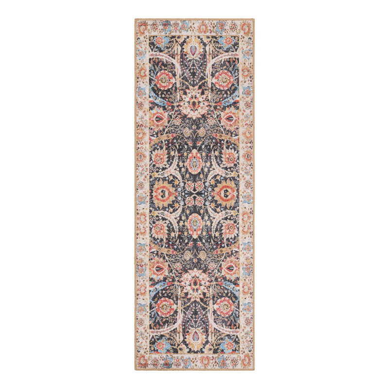 Matilynn Performance Chenille Floral Indoor Rug, Runner 2' x 6'1"