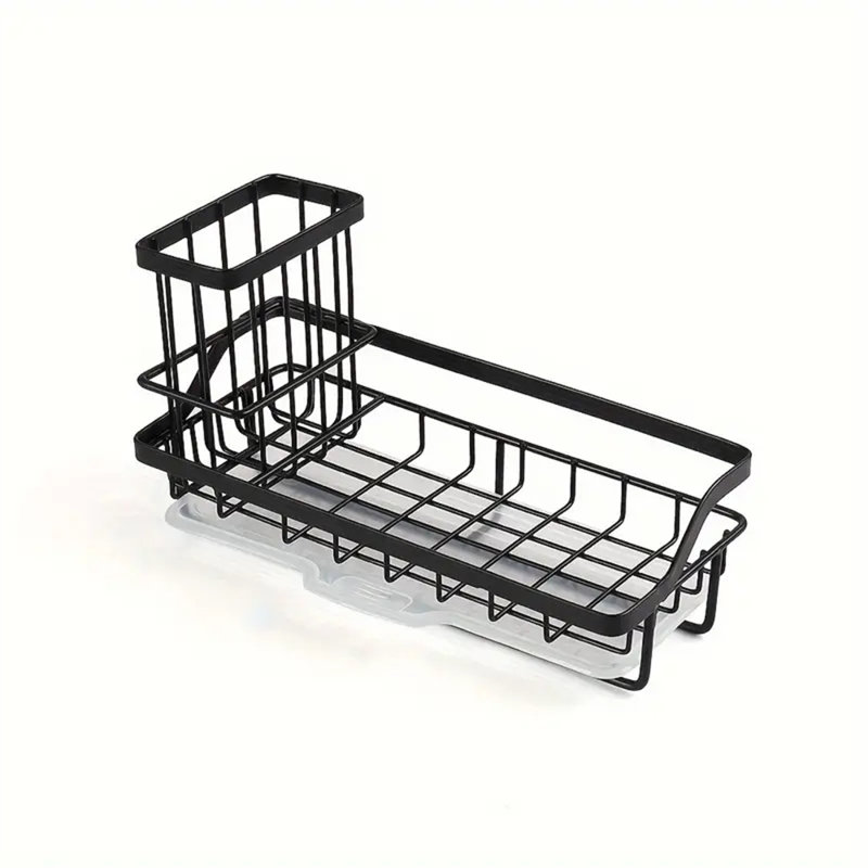 Porte-éponge pour évier de cuisine, égouttoir, support de rangement pour évier