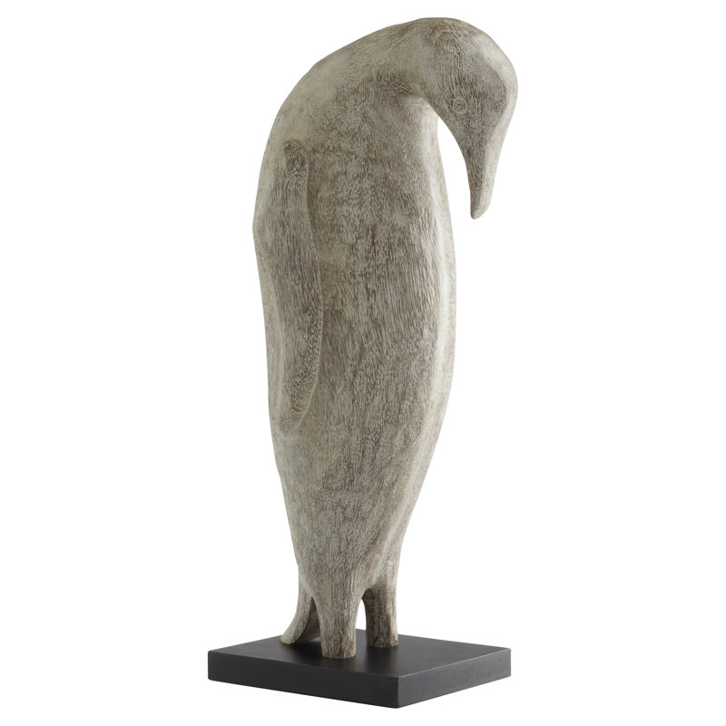 Penguin Handmade Solid Wood Abstract and Sport Figurine / Sculpture Decorative Object