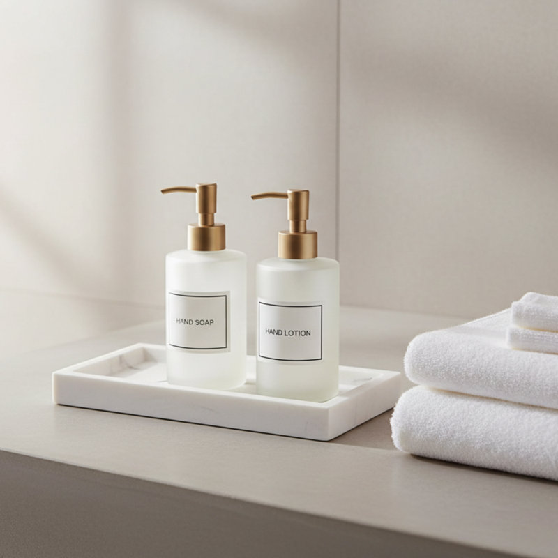 Tray - Bathroom Organizer White Small, White
