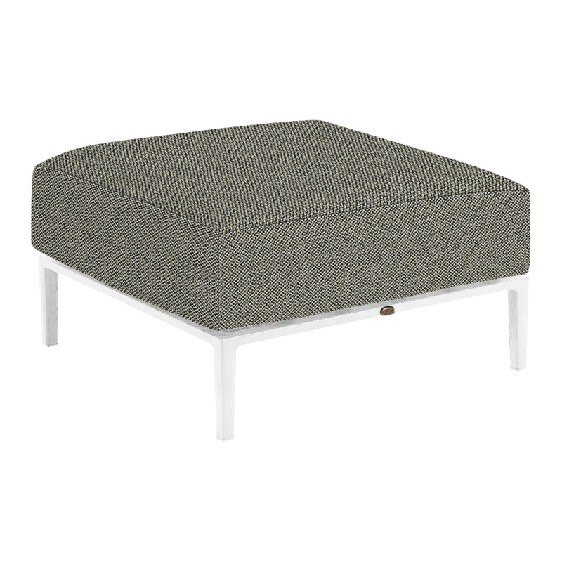 Repose-pieds Havana, Intermix écorce, Chalk/Natural Cane, No welt/Standard fill