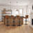 Swivel Upholstered Adjustable Height Counter Stool-88710706