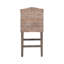 Tabouret revêtu de rotin et de bois massif Kogan, H 25 po-76199420
