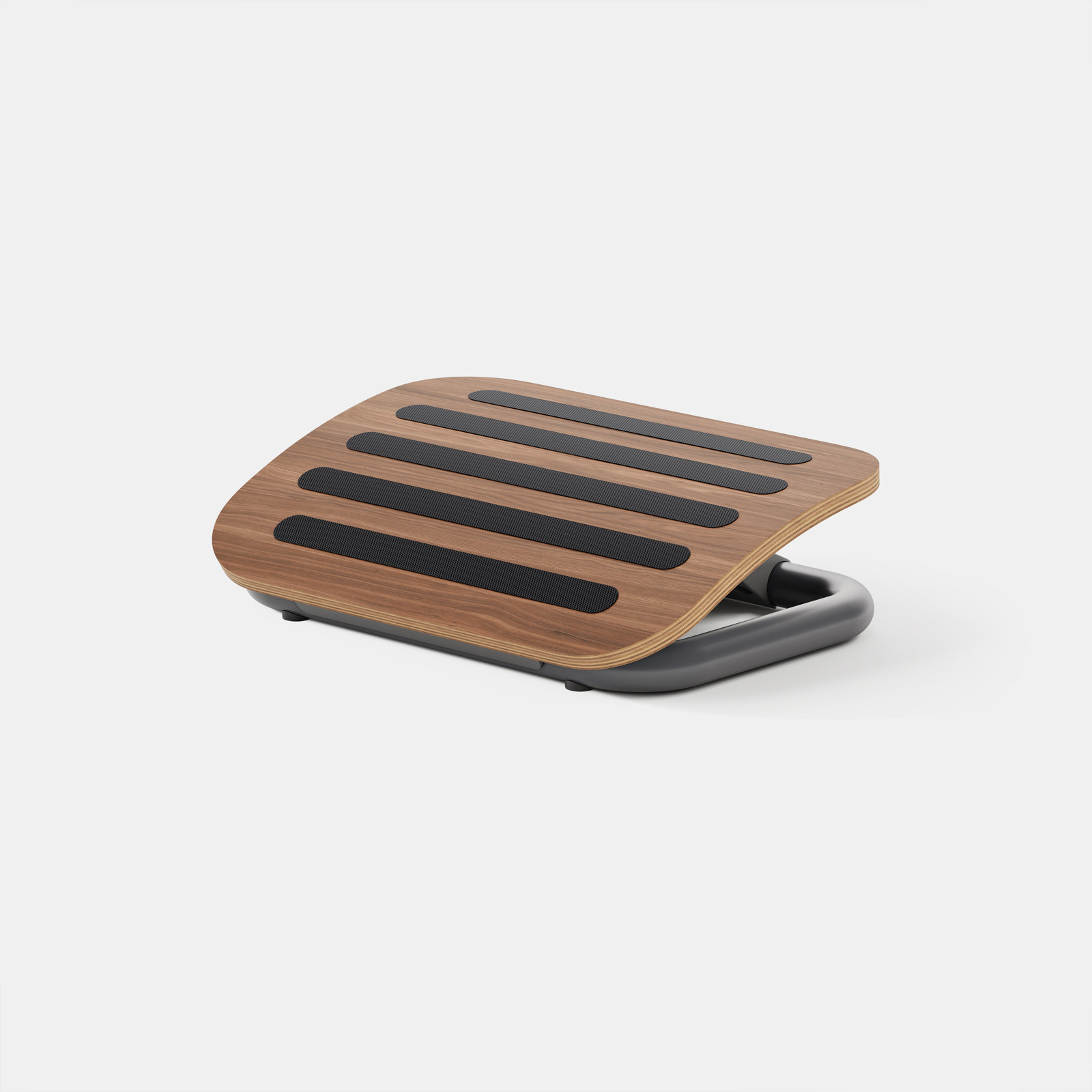 Adjustable Footrest, Walnut/Carbon