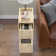 Fluted End Table Set With Drawers(set Of 2), Farmhouse Side Table With Storage
