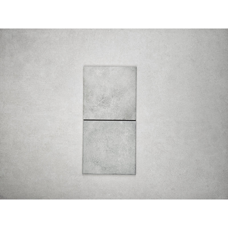 Graphite carreau mat 6 x 6, Argenté / Gris