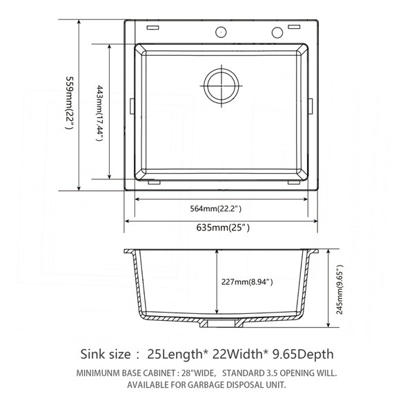 Dimensions du produit
