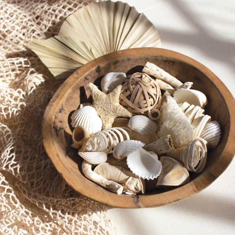  Beach-Inspired Coastal Filler – 9.45" Tall Natural Decor Set of 6