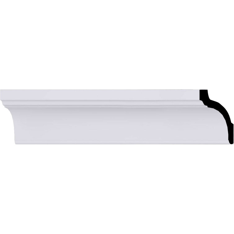 ÉCHANTILLON - Moulure traditionnelle en forme de crique Endurathane Holmdel, H 3 1/2 po x P 3 3/8 po x P 4 7/8 po x L 12 po