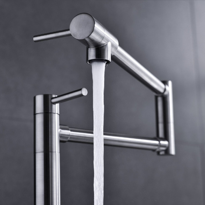 Robinet remplisseur avec accessoires, Nickel brossé