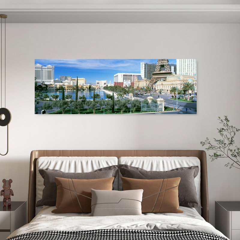 The Strip, Las Vegas, Nv, art abstrait moderne, arbre de ville, art mural, H 60 po x l 20 po