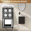Meuble-lavabo moderne 16 po avec lavabo en céramique et armoire de rangement-1104417430