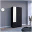 Armoire à miroir 3 portes Riverside avec deux tiroirs, quatre tablettes et une tringle-1206601397