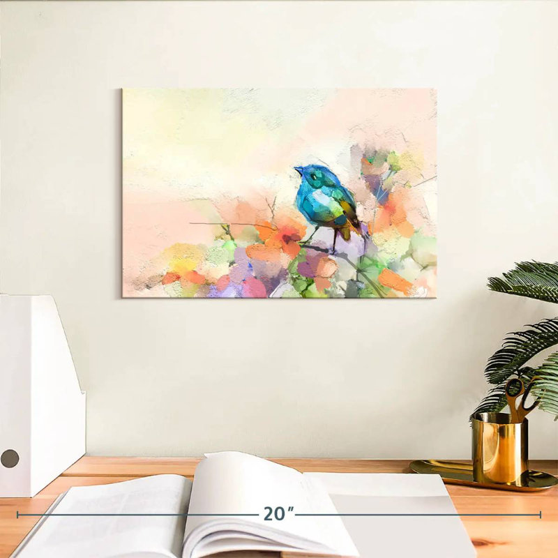 Brampt Bird Abstract, 8" H x 12" W