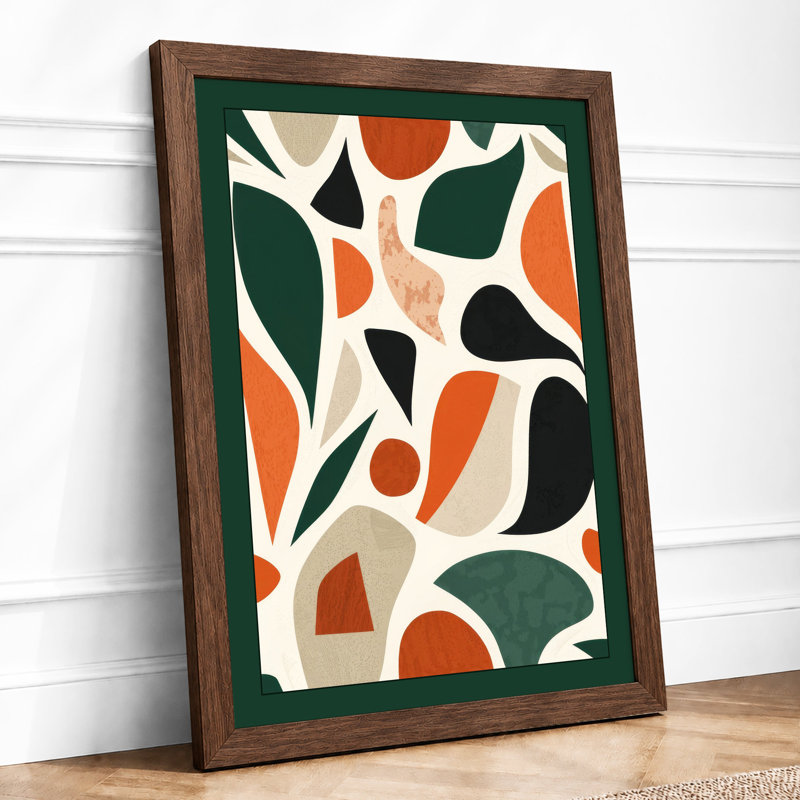 Scattered Forms Geometric - Print, Walnut, A1 - 84.1 x 59.4 cm