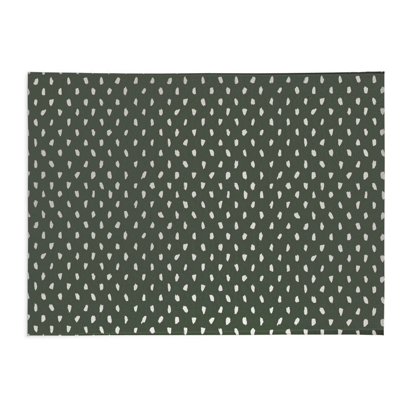 Splat Point Indoor Doormat, 24" W x 36" L, Green