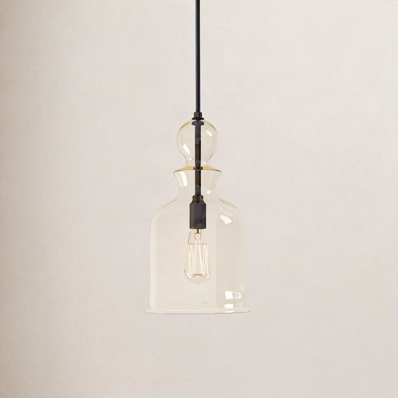 Tilman 1 - Light Single Pendant, Antique Bronze, Champagne