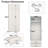 89" Large Armoire Wardrobe Closet with Drawers-1755525529