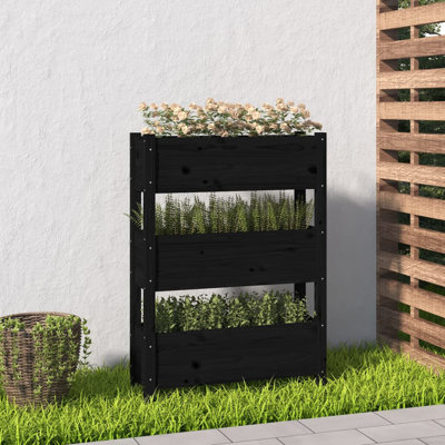 Kwanna Self-Watering Wood Raised Garden Bed