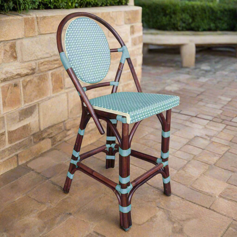 Tabouret de bar 19 po Minturn, Bleu