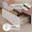 Bed Frame With Storage Headboard & 4 Drawers,with Led Lights & Charging Station, No Box Spring Needed, Easy Assembly, Princess Velvet Upholstered Platform Bed-261471910-261471911