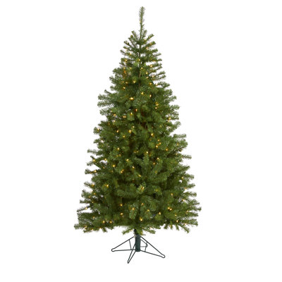 Lighted Artificial Pine Christmas Tree