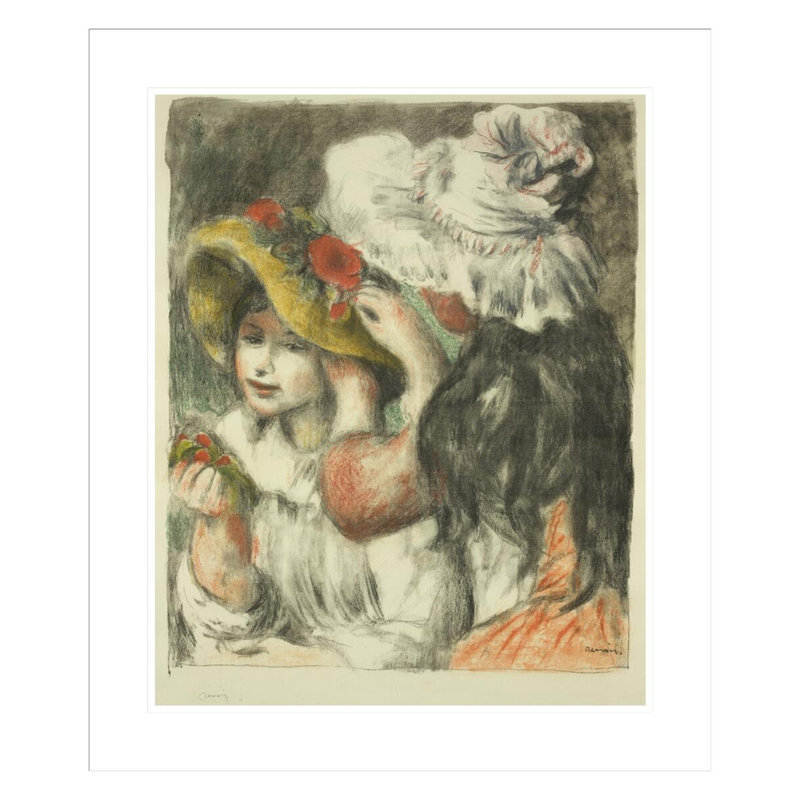 Le chapeau épinglé par Pierre-Auguste Renoir, H 27,64 po x l 23,5 po