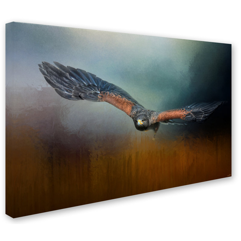 «Flight of the Harris Hawk» de Vidur, impression sur toile tendue, 16 po x 24 po