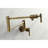 Kingston Brass Manhattan Two-Handle 1-Hole Wall Mount Pot Filler Faucet-50494449-115317568