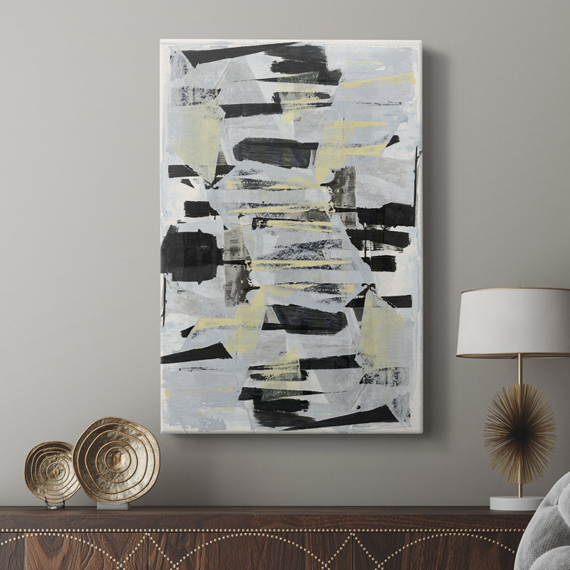Tiles & Texture Abstract Angles IV -Custom Wrapped Gallery Cavas, 36" H x 24" W