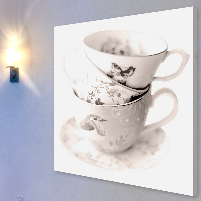 «Time For Tea», reproduction d'art sur toile tendue, H 18 po x l 18 po x P 1,5 po