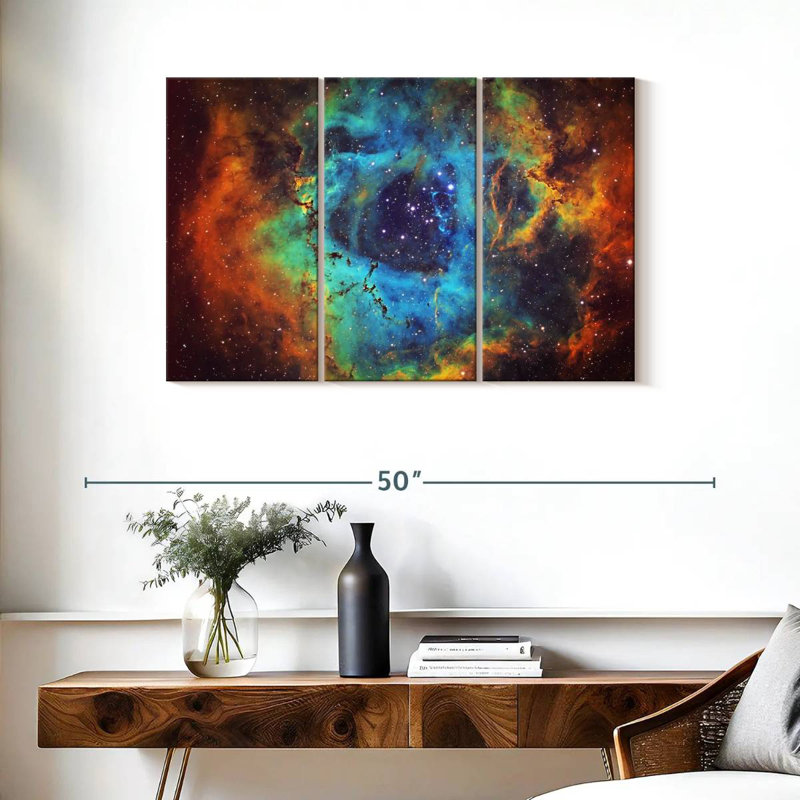 Oberle Cosmic Rosette Nebula, 24" H x 38" W