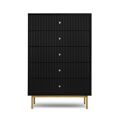 Bartko 80cm W 5 - Drawer Chest of Drawers