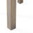 Grey Wood Table - Minimalist End With Top, 19.42In X 15In Side In Open Slat 19.42W 19.42D 15.11H