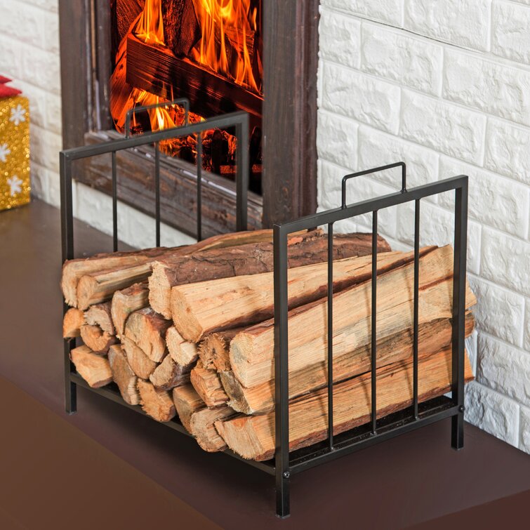 Winston Porter Abhishekh 33.07'' W Metal Log Rack & Reviews