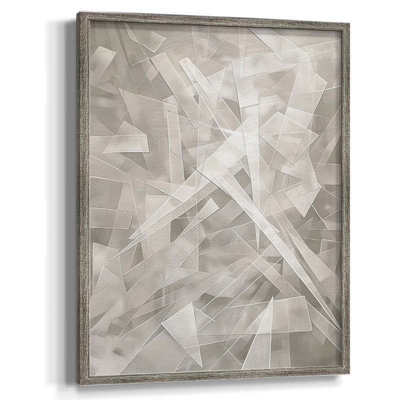 Reproduction encadrée ABSTRACT Series LVII - bois massif, H 15 po x l 12 po