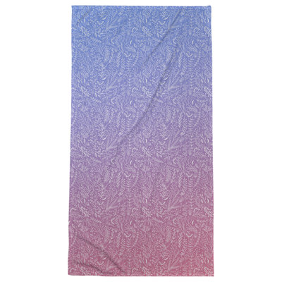 Serviette de bain florale ditsy classique