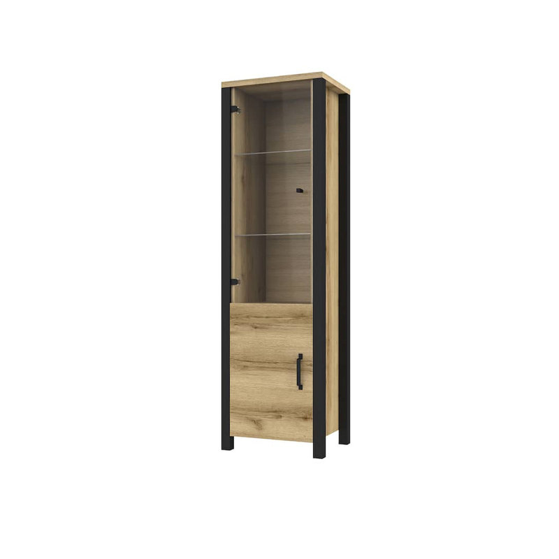 Altti Display Cabinet, Oak Okapi