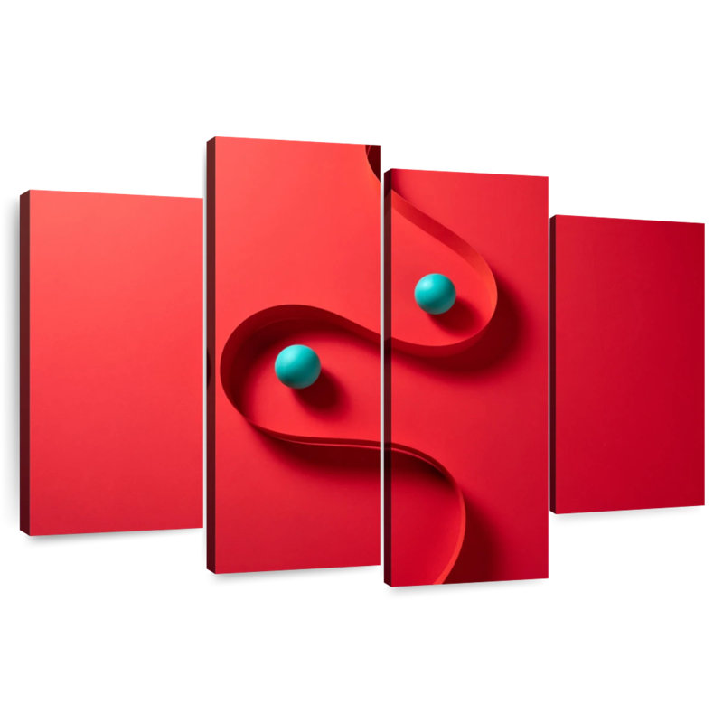 Avery Paper Strip And Spheres, 54" H x 84" W