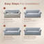 Premium Stretch Spandex Sofa Cover - Durable, Stylish & Easy-Fit Slipcover-932638620-932638597
