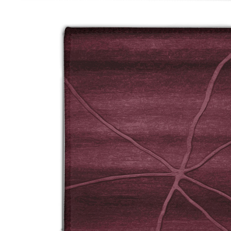 Tapis rouge abstrait intérieur et extérieur, Rectangulaire 2 pi x 3 pi