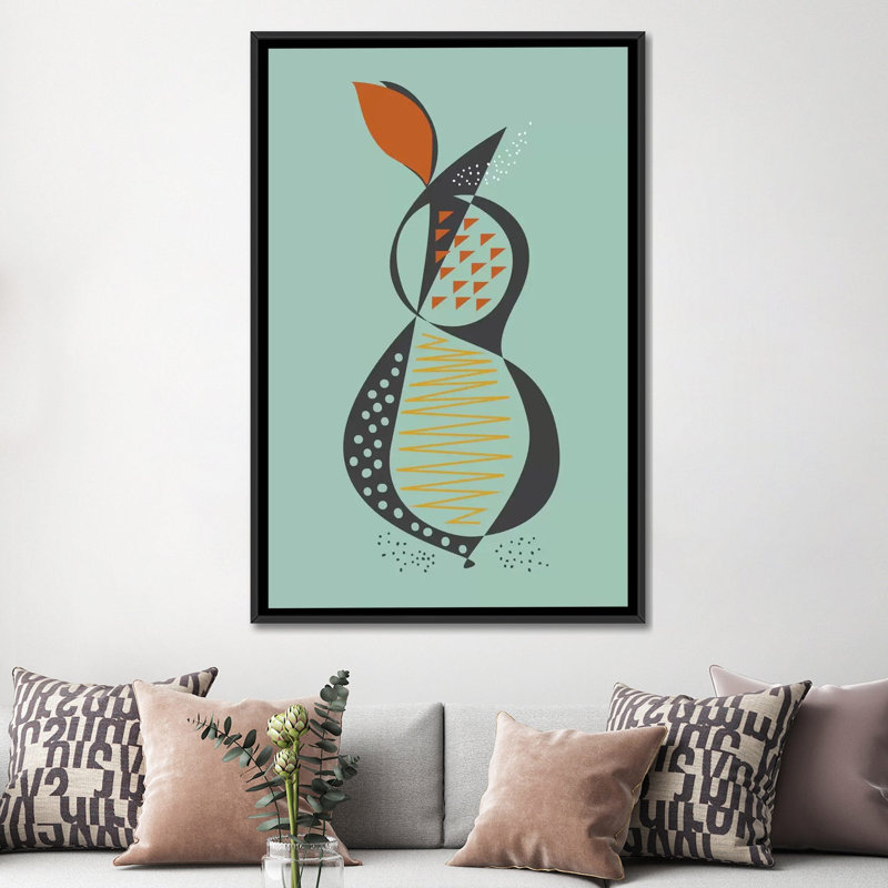 « poir », impression sur toile tendue, H 26 po x l 18 po x P 1,5 po, Toile encadrée noire, Pas de tapis