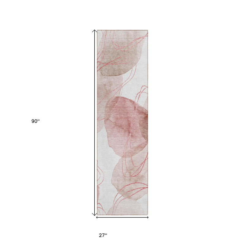 Tapis de couloir d'extérieur 8 pi Merlot and Ivory