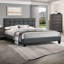 Mobilier de chambre à coucher rembourré avec lit plateforme et lit de luxe en polyester