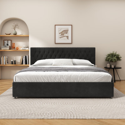 4 Drawers Upholstered Storage Bed