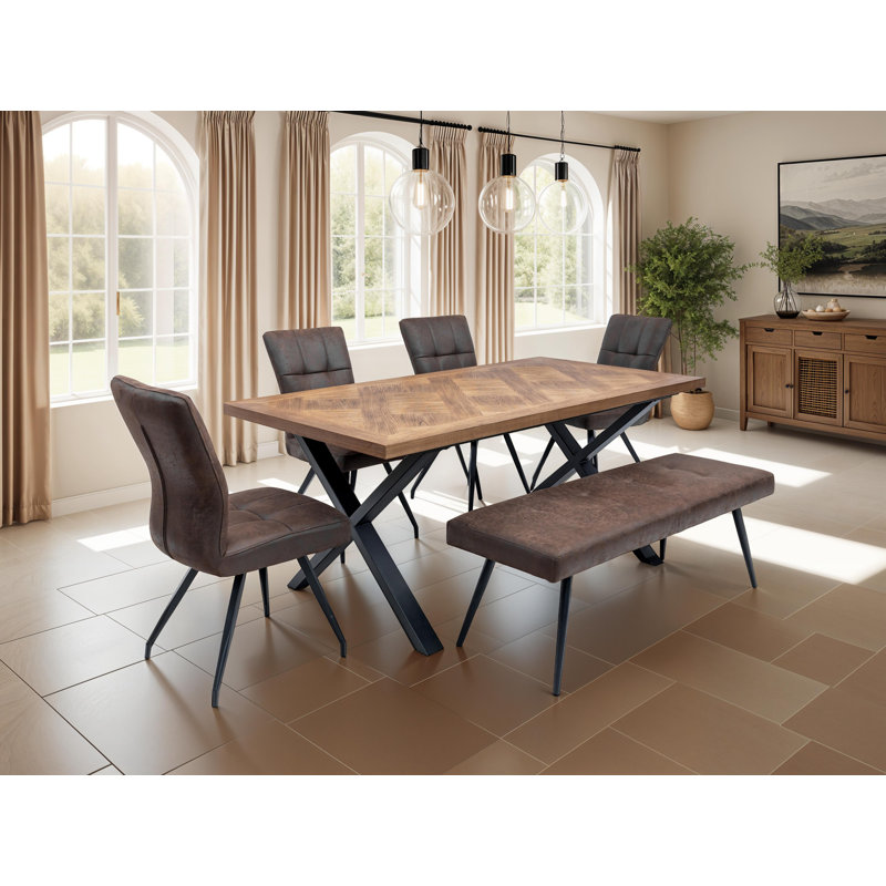 47 cm H Side Chair in Brown