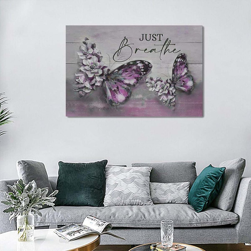 Wrapped Canvas Print, Pink