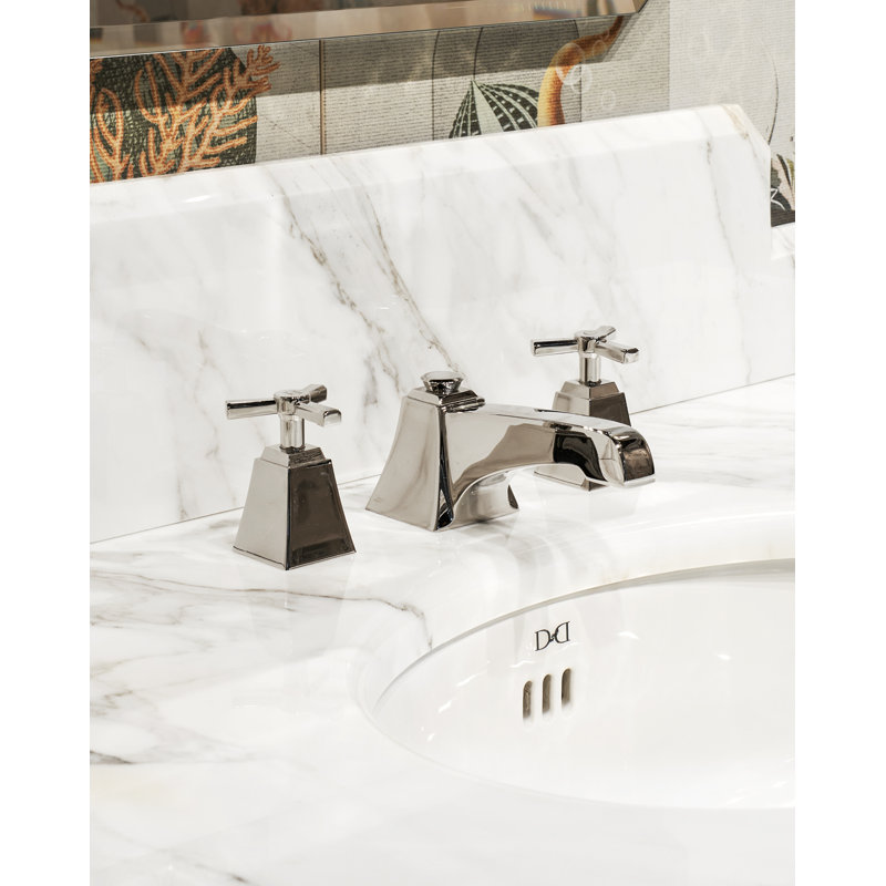 Time Widespread Bathroom Faucet with Drain Assembly, Chrome